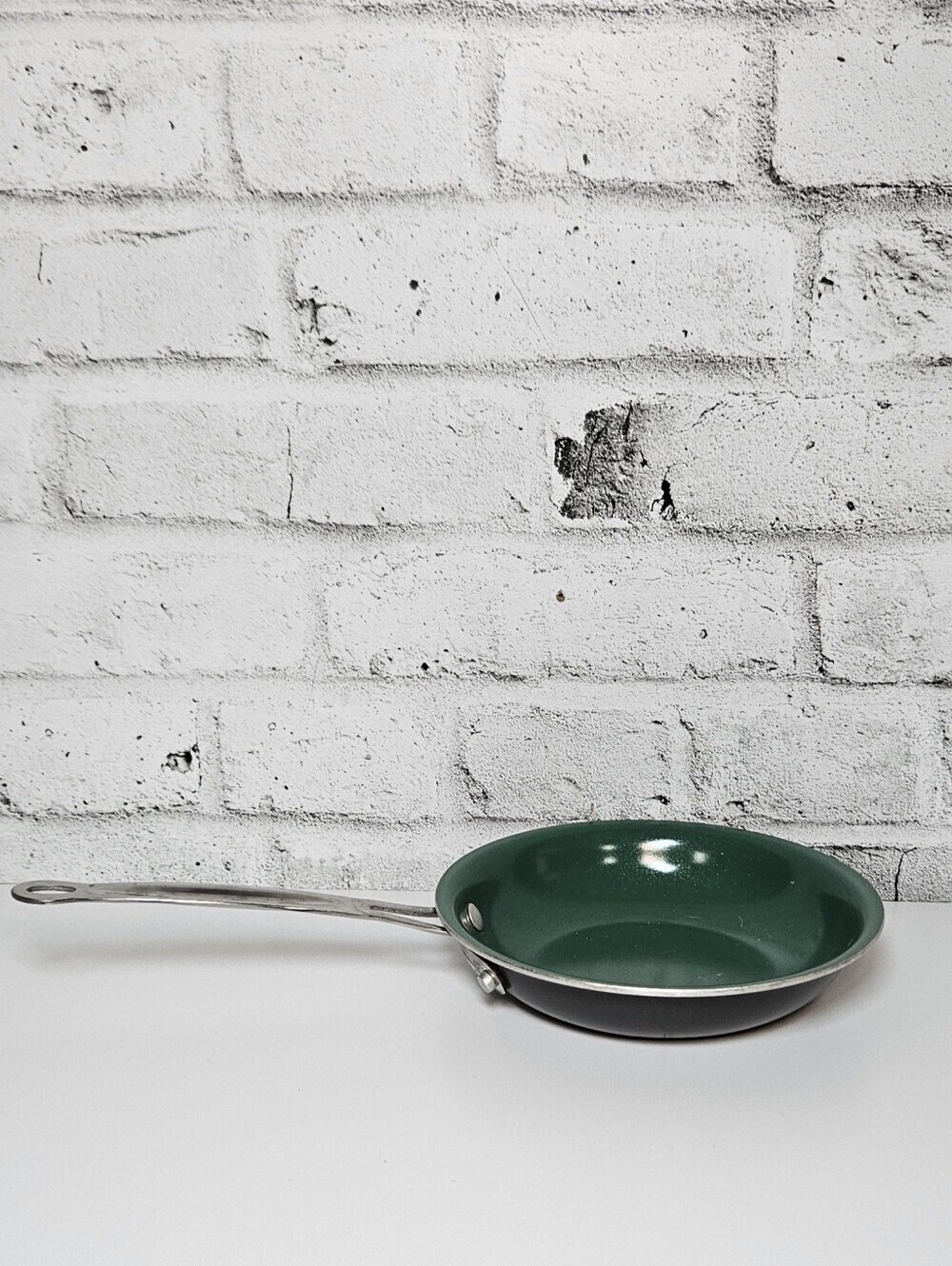 OrGreenic 8 Inch Nonstick Frying Pan Green Ceramic Skillet